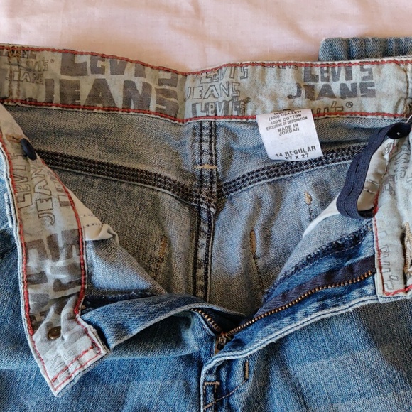 Levi's boys denim boot cut jeans - Picture 3 of 8